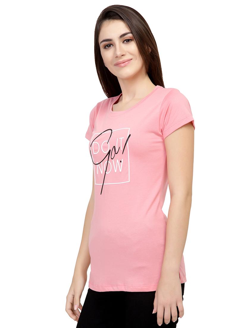 Slogan Print Short Sleeved Tee - 15726960 - Zoom Image - 2