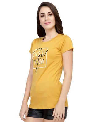 Slogan Print Short Sleeved Tee - 15726962 - Standard Image - 2