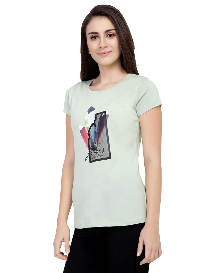 Graphic Print Short Sleeved Tee - 15726963 - Zoom Image - 2