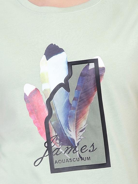 Graphic Print Short Sleeved Tee - 15726963 - Zoom Image - 5