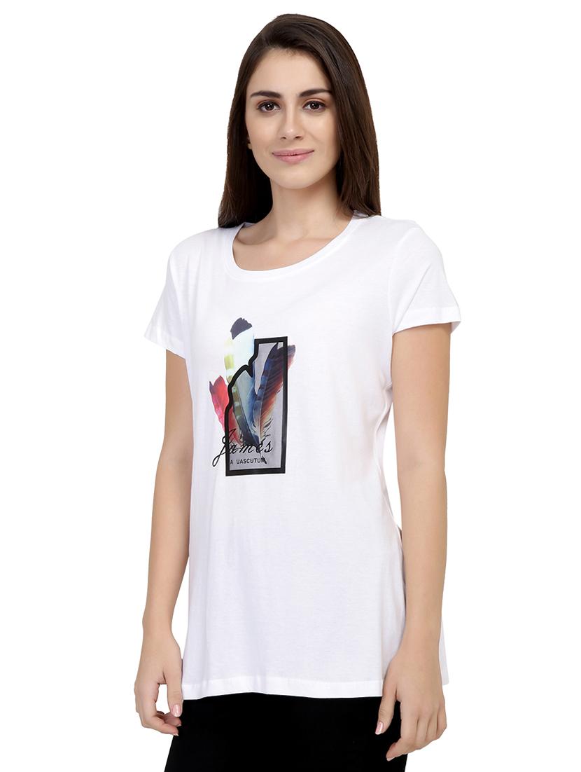 Graphic Print Short Sleeved Tee - 15726966 - Zoom Image - 2