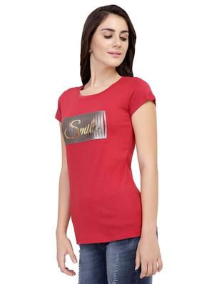 Letter Patch Short Sleeved Tee - 15726976 - Standard Image - 2