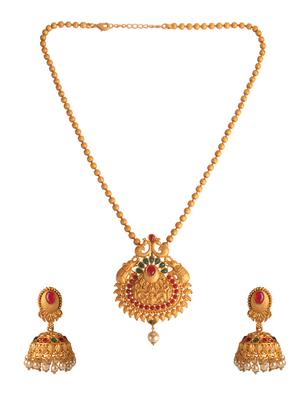 Gold Tone Necklace & Earrings Set - 15726999 - Standard Image - 2