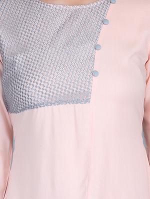 faux button detail asymmetric tunic - 15727039 - Standard Image - 5