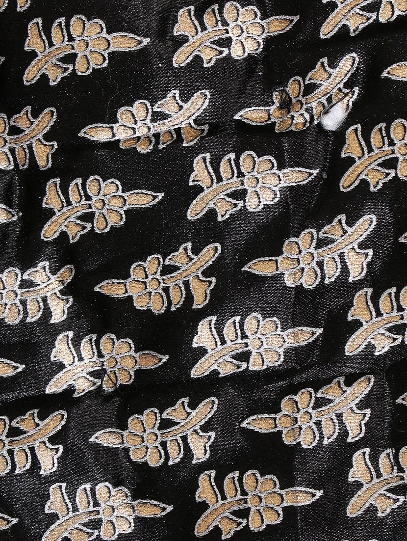 Black Base Sanganeri Print Single Bed Quilt - 15727146 - Zoom Image - 5