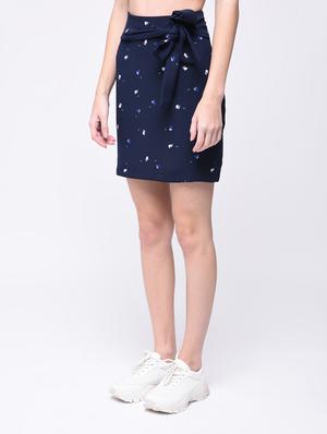 front bow tie up skirt - 15727240 - Standard Image - 2