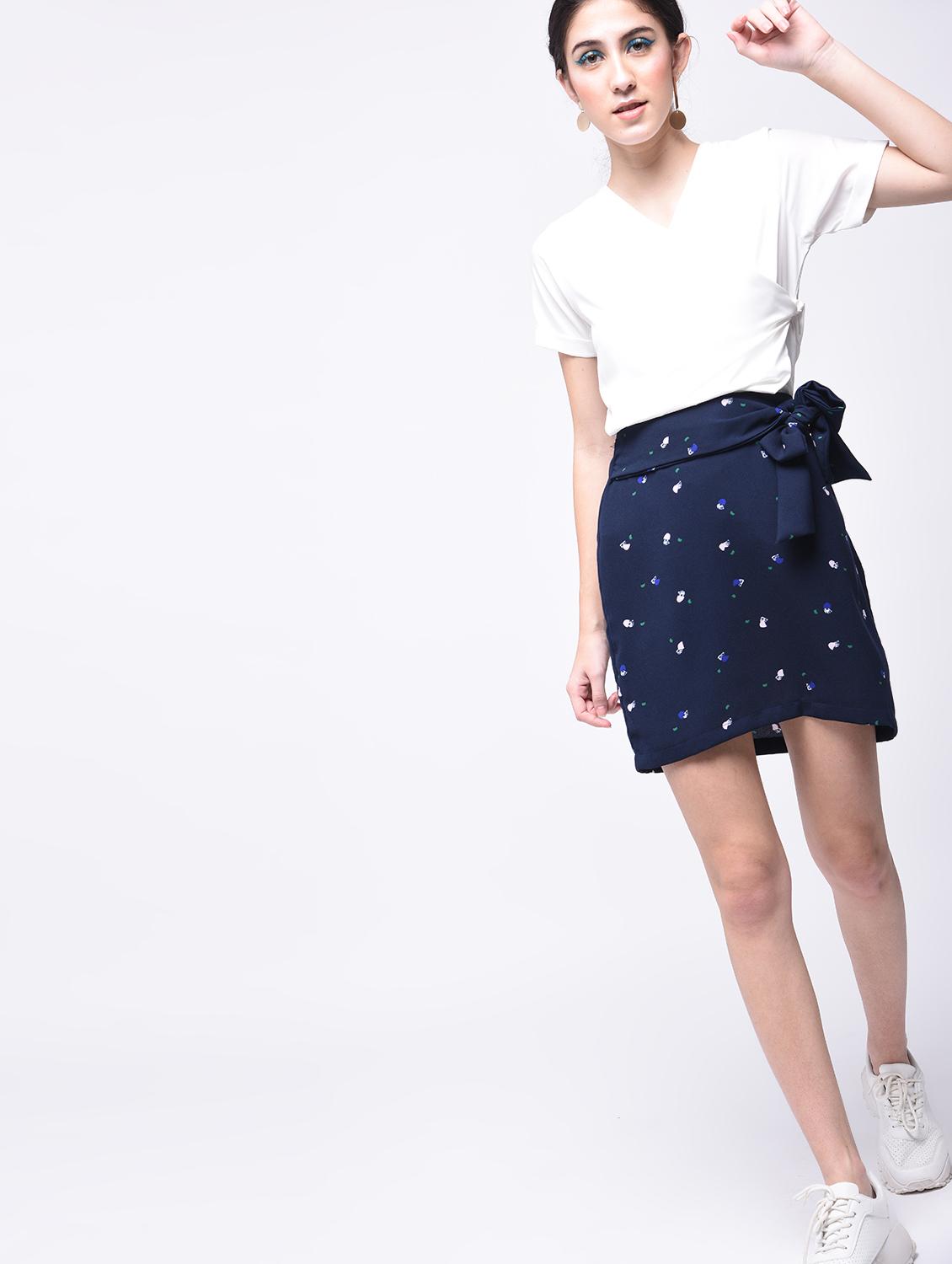 front bow tie up skirt - 15727240 - Zoom Image - 5