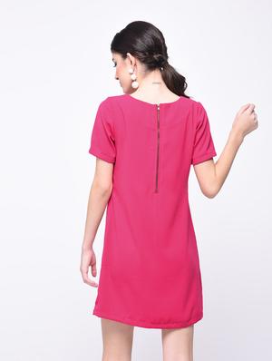 zipper closure a-line dress - 15727248 - Standard Image - 2