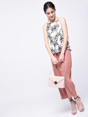 gathered waist floral top - 15727251 - Standard Image - 5