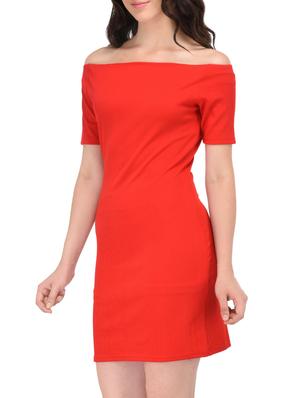 off shoulder sheath dress - 15727265 - Standard Image - 2