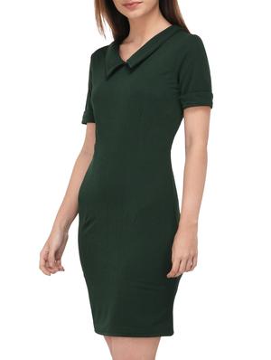 turn up sleeved sheath dress - 15727268 - Standard Image - 2
