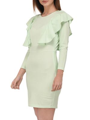 ruffled detail sheath dress - 15727275 - Standard Image - 2