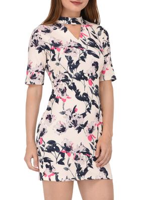 choker neck floral sheath dress - 15727284 - Standard Image - 2