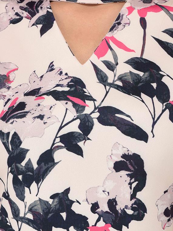 choker neck floral sheath dress - 15727284 - Zoom Image - 5