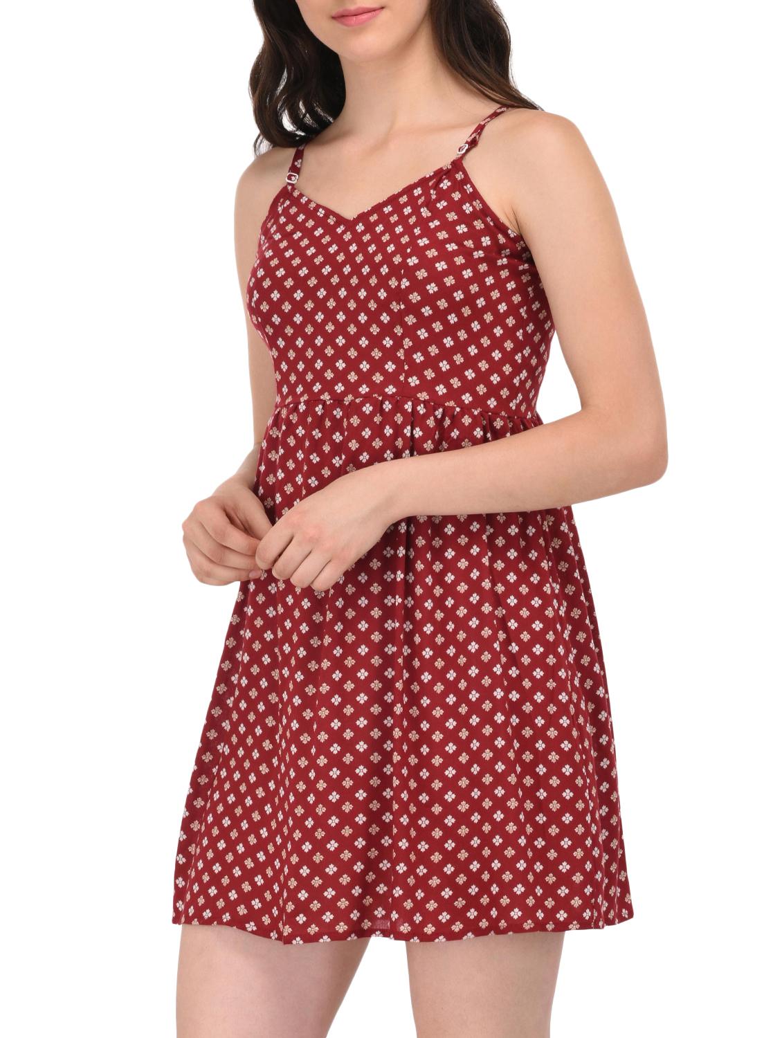 smocked back gathered waist dress - 15727291 - Zoom Image - 2