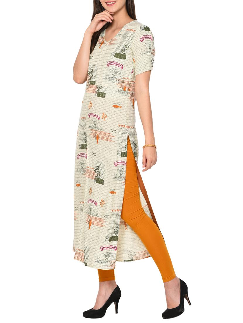 Printed straight kurta - 15727317 - Zoom Image - 2