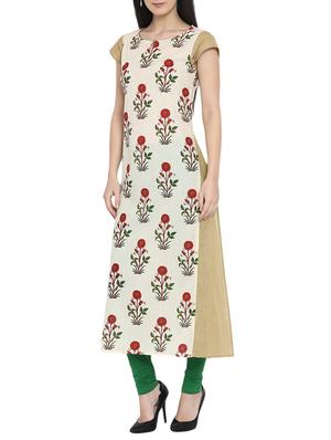 Printed straight kurta - 15727331 - Standard Image - 2