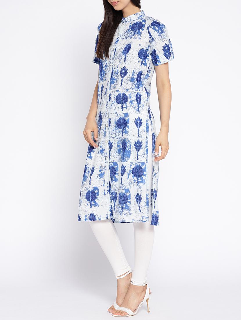 Printed straight kurta - 15727337 - Zoom Image - 2