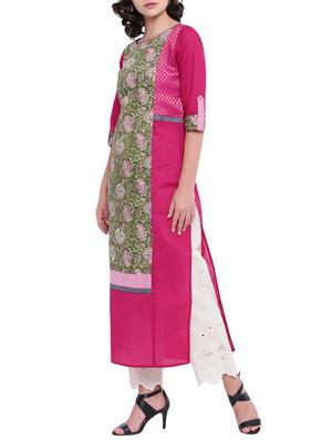 Printed straight kurta - 15727401 - Standard Image - 2