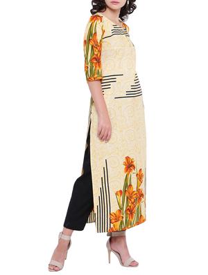 Digital print straight kurta - 15727428 - Standard Image - 2