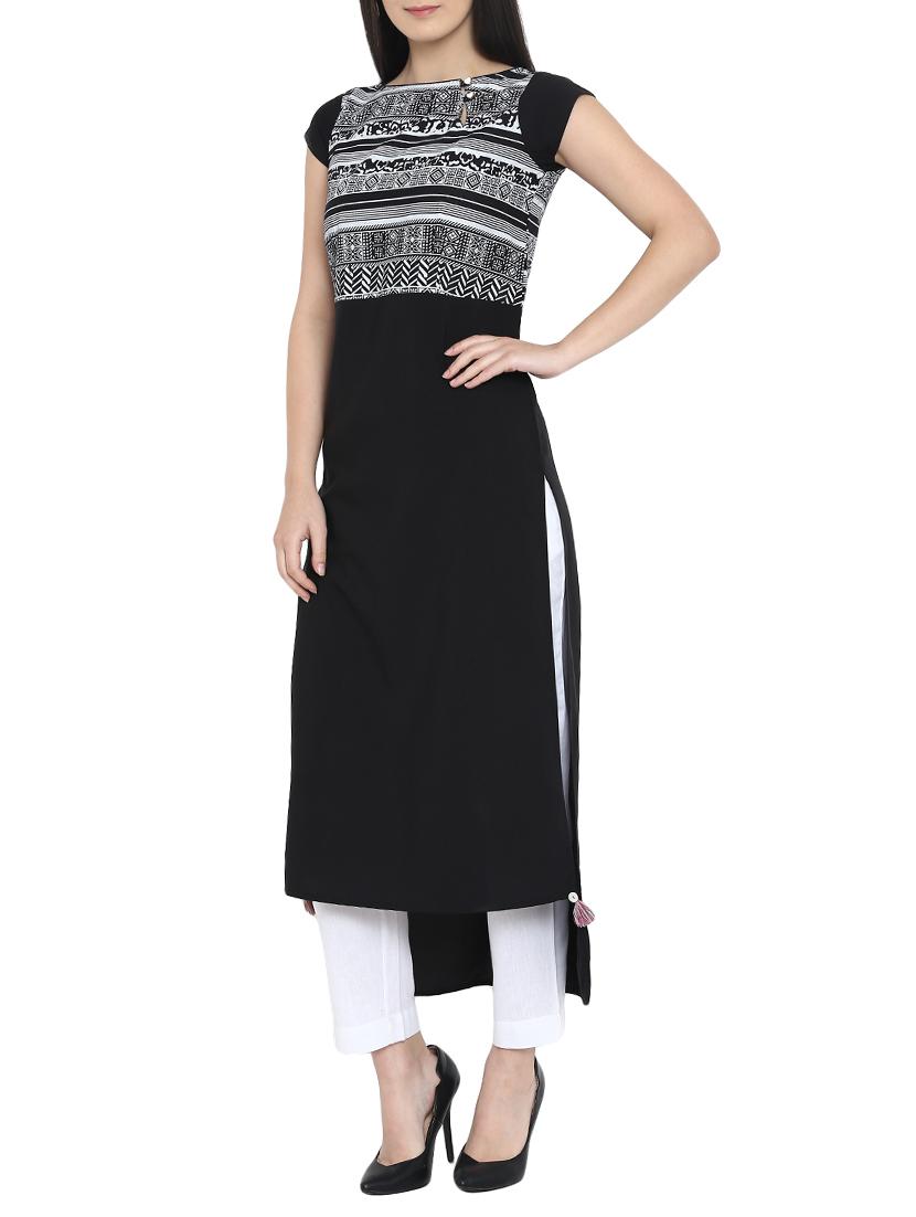 High low printed kurta - 15727448 - Zoom Image - 2