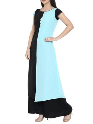 A-line color block kurta - 15727450 - Standard Image - 2