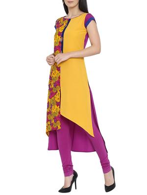 High low printed kurta - 15727459 - Standard Image - 2