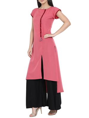 High low solid kurta - 15727461 - Standard Image - 2