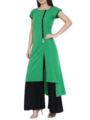 High low solid kurta - 15727462 - Standard Image - 2