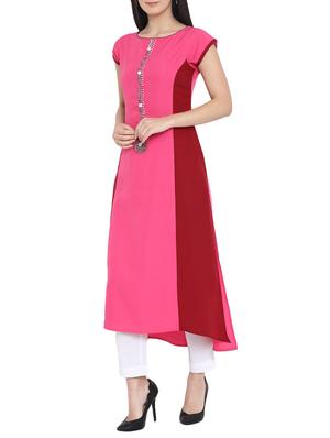 A-line color block kurta - 15727463 - Standard Image - 2