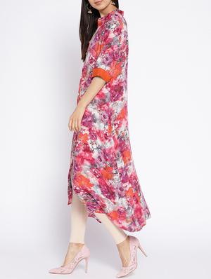 A-line printed kurta - 15727497 - Standard Image - 2