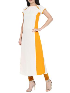 Color block straight kurta - 15727502 - Standard Image - 2