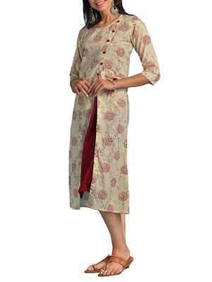 A-line printed dress - 15727573 - Standard Image - 2