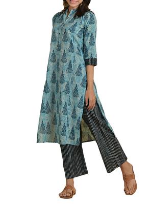 Printed straight kurta - 15727577 - Standard Image - 2