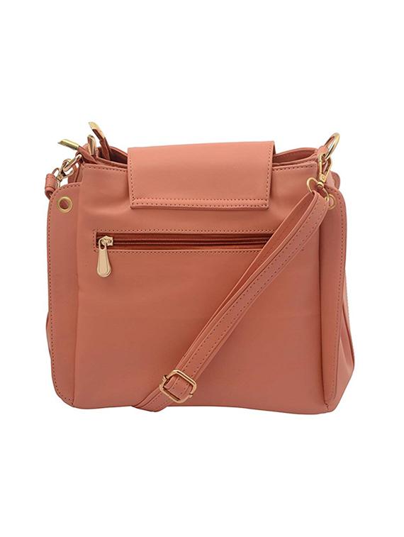 pink leatherette (pu) regular sling bag - 15727642 - Zoom Image - 2