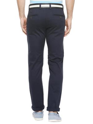 blue cotton blend chinos - 15727650 - Standard Image - 2
