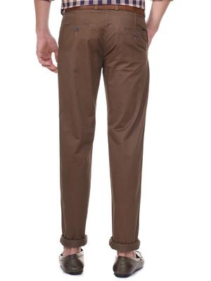 brown cotton blend chinos - 15727658 - Standard Image - 2