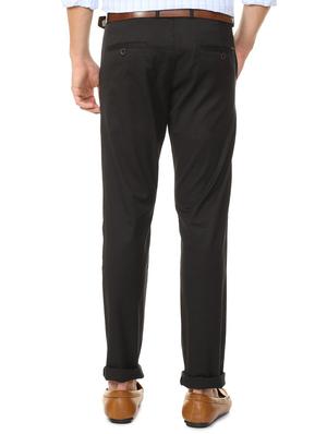 black cotton blend chinos - 15727659 - Standard Image - 2
