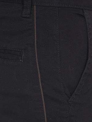 black cotton blend chinos - 15727663 - Standard Image - 5