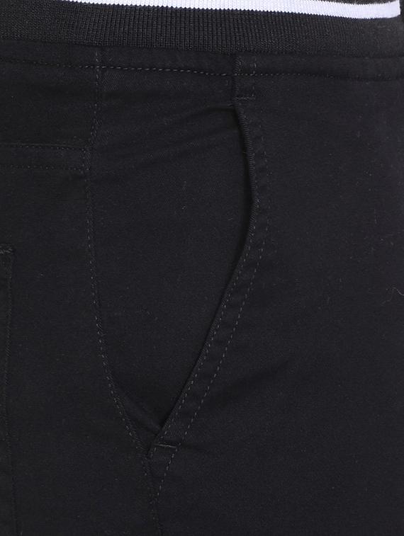 black cotton blend chinos - 15727664 - Zoom Image - 5