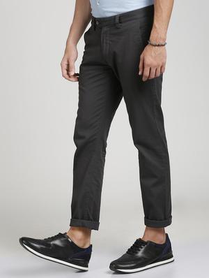 grey cotton blend chinos - 15727667 - Standard Image - 2