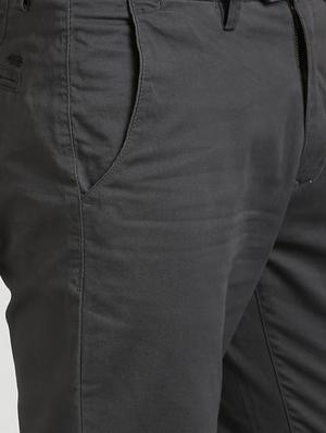 grey cotton blend chinos - 15727667 - Standard Image - 5