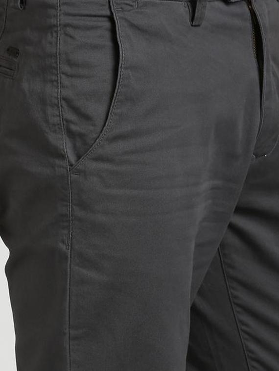 grey cotton blend chinos - 15727667 - Zoom Image - 5