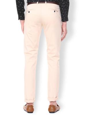 beige cotton blend chinos - 15727671 - Standard Image - 2