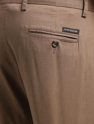 brown cotton blend chinos - 15727695 - Standard Image - 5