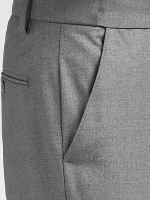 grey polyester blend flat front trousers formal - 15727699 - Standard Image - 5