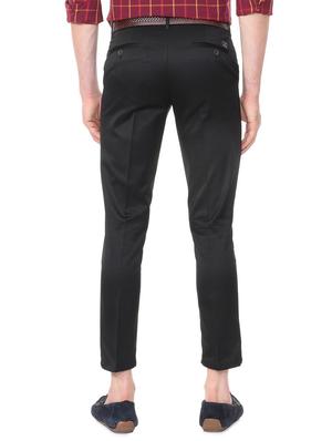 black cotton blend chinos - 15727722 - Standard Image - 2
