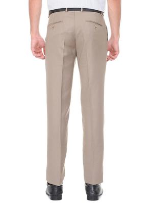 beige terry rayon flat front formal trouser - 15727733 - Standard Image - 2