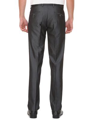 grey terry rayon flat front formal trouser - 15727734 - Standard Image - 2