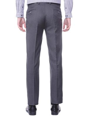 grey terry rayon flat front formal trouser - 15727747 - Standard Image - 2